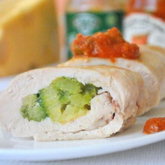 Рецепт куриные роллы с брокколи и сыром
