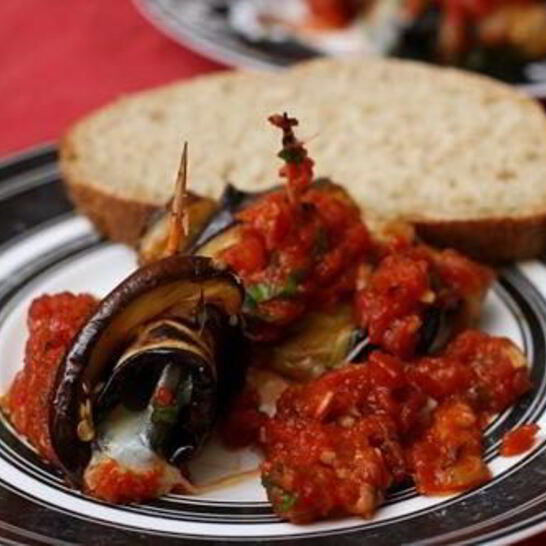 Рецепт роллатини из баклажанов с сыром