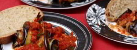 роллатини из баклажанов с сыром. Шаг 4