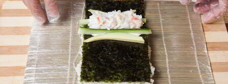 роллы радуга. Шаг 8