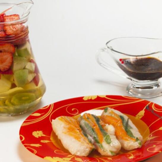 Рецепт роллы с креветками и сангрия