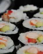 Роллы с креветками