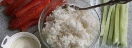 роллы с творожным сыром. Шаг 6