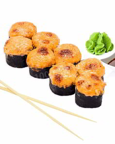 Запеченные роллы с угрем