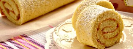 бисквитный рулет со сгущенным молоком. Шаг 5