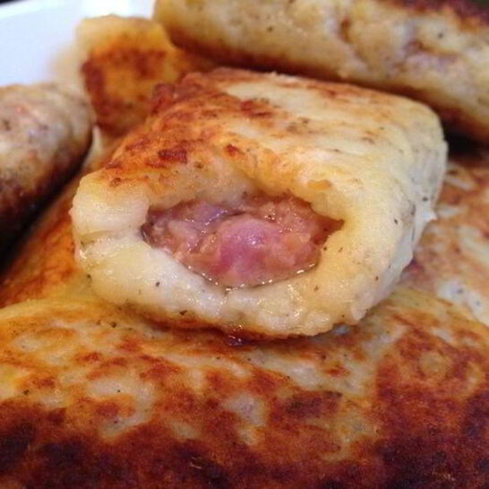 Рецепт картофельные рулетики с фаршем