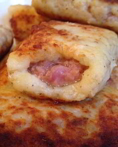 Картофельные рулетики с фаршем