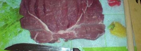 мясной рулет с дижонской горчицей и бананами. Шаг 13