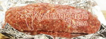 мясной рулет с грибами. Шаг 5