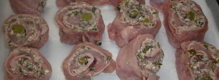 мясные рулетики на шпажках таинственный кактус. Шаг 6