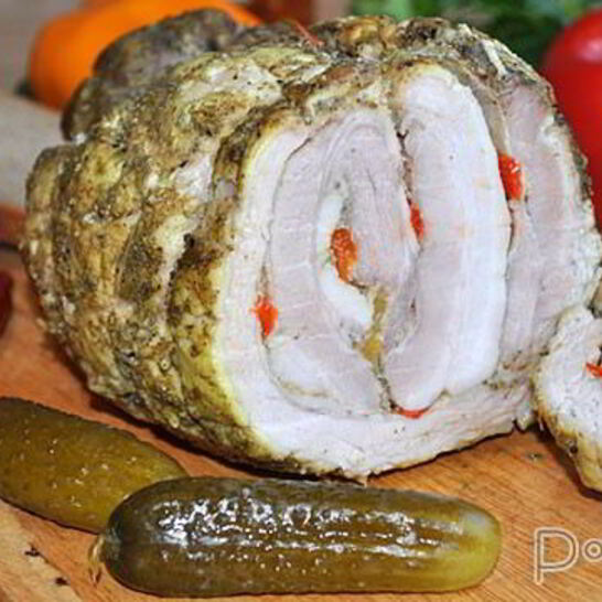 Рецепт рулет из брюшины со сладким перцем