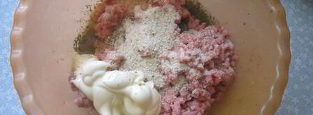 рулет из фарша с помидорами. Шаг 3