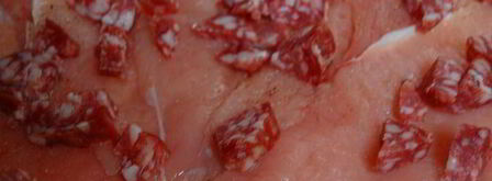 рулет из индейки с салями. Шаг 4