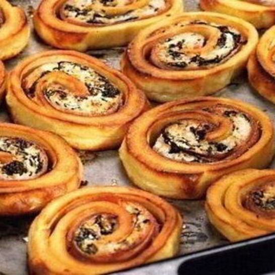 Рецепт рулет из картошки со шпинатом