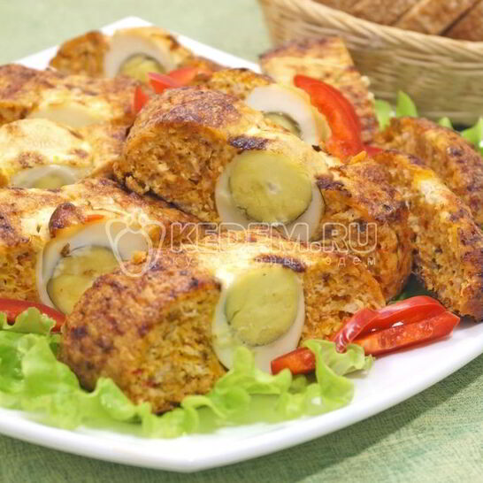 Рецепт рулет из курицы с овощами и яйцами