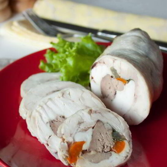Рецепт рулет из курицы с печенью