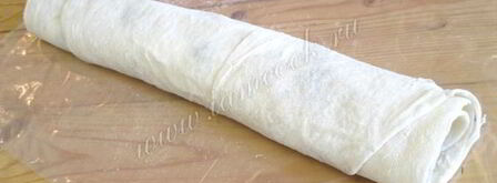 рулет из лаваша с селедкой. Шаг 8