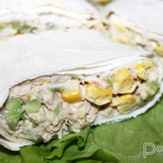Рецепт рулет из лаваша с тунцом