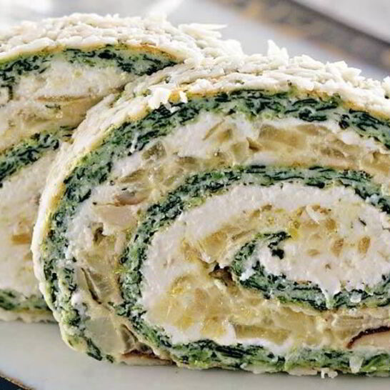 Рецепт рулет из шпината