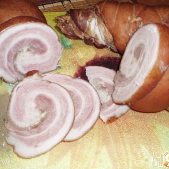 Рецепт рулет из свиной брюшины