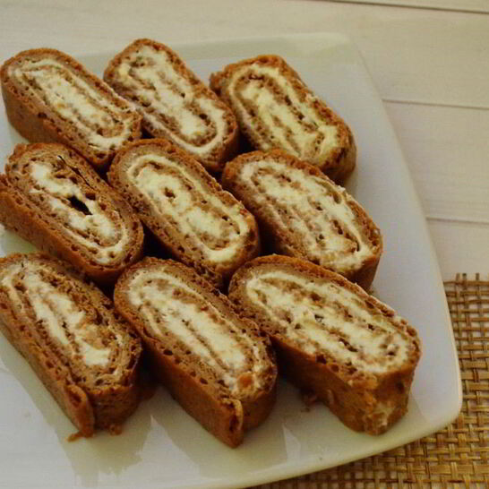 Рецепт рулет с мягким творогом