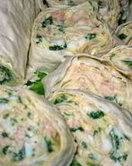 Рулет с печенью трески