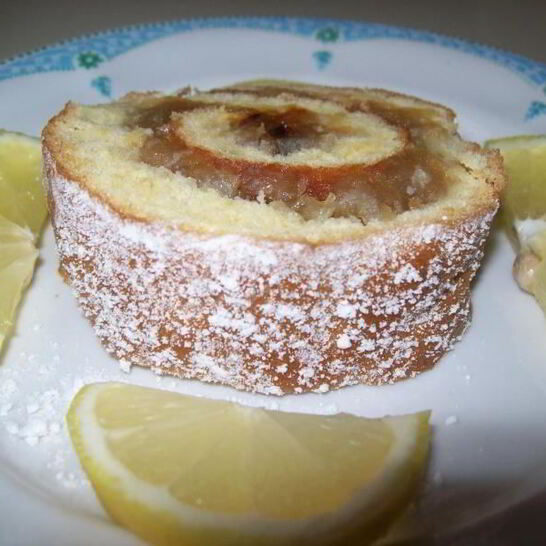 Рецепт рулет с яблоками