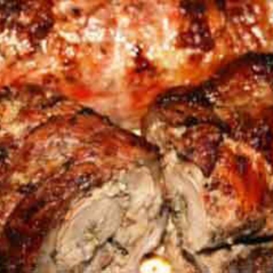 Рецепт рулет свиной с грибами