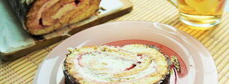 рулет ягодный со сливками в шоколаде. Шаг 8