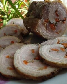 Рулетик из подчеревка