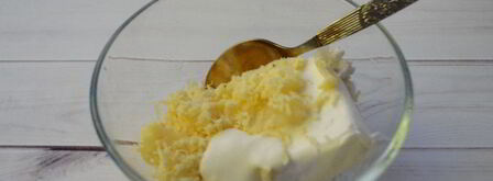 рулетики из баклажанов с творогом и сыром. Шаг 5