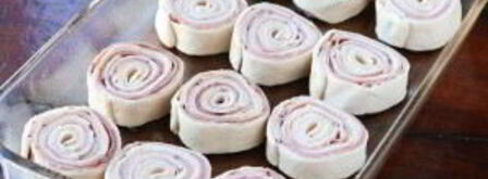 слоеный рулет с ветчиной и сыром. Шаг 5