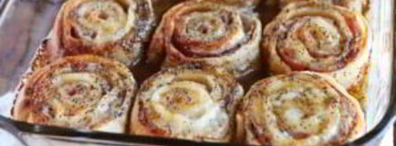 слоеный рулет с ветчиной и сыром. Шаг 8