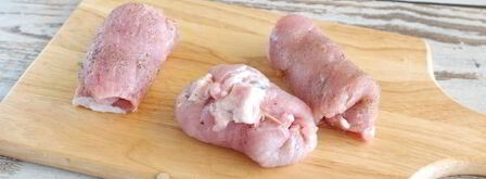 свиные рулетики с грибами. Шаг 8