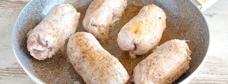 свиные рулетики с грибами. Шаг 9