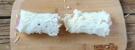 сытные рулетики из хлеба. Шаг 3