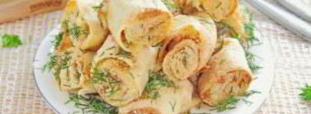 яичные рулетики с капустой. Шаг 9