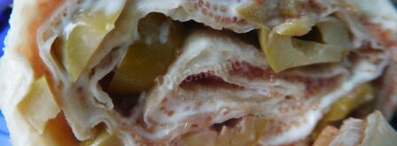 закуска рулет из лаваша с икрой сельди. Шаг 5