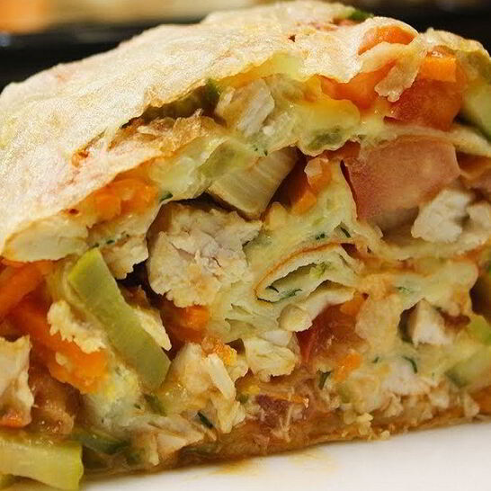 Рецепт домашняя шаурма с курицей