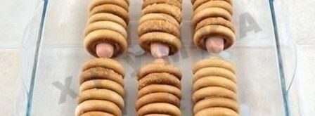 сосиски в сушках. Шаг 4