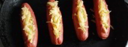сосиски, запеченные с сыром. Шаг 3