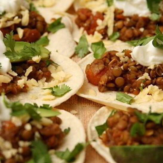 Рецепт такос с чечевицей