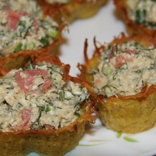 Рецепт начинка для тарталеток с красной рыбой