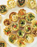 Тарталетка с печенью трески