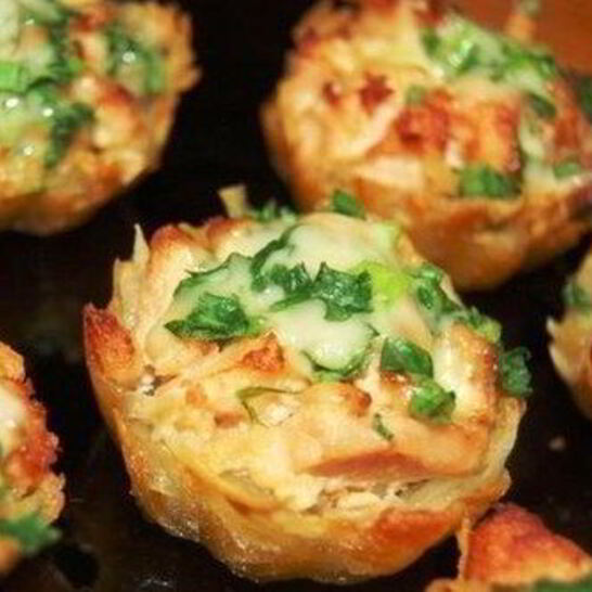 Рецепт тарталетки из картофеля под чесночным соусом