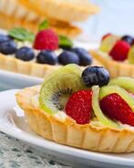 Тарталетки с фруктами