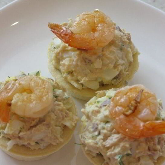 Рецепт тарталетки с горбушей консервированной