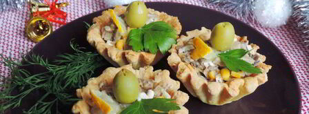 тарталетки с грибами. Шаг 9