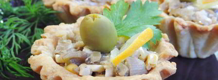 тарталетки с грибами. Шаг 10