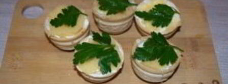 тарталетки с икрой и сливочным сыром. Шаг 5